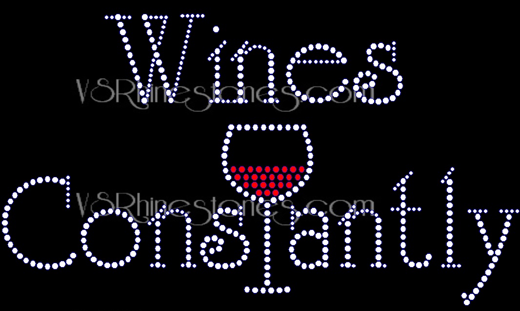 Wine & Spirits Rhinestone Transfers